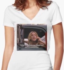 Sex and the city, Carrie Bradshaw Women's Fitted V-Neck T-Shirt