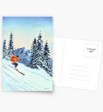 Skiing - The Clear Leader Postcards