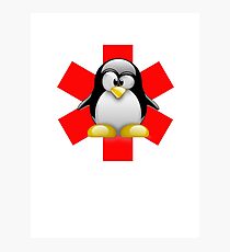 LINUX TUX PENGUIN HOSPITAL Photographic Print