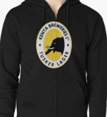 Tusker Lager Logo Zipped Hoodie
