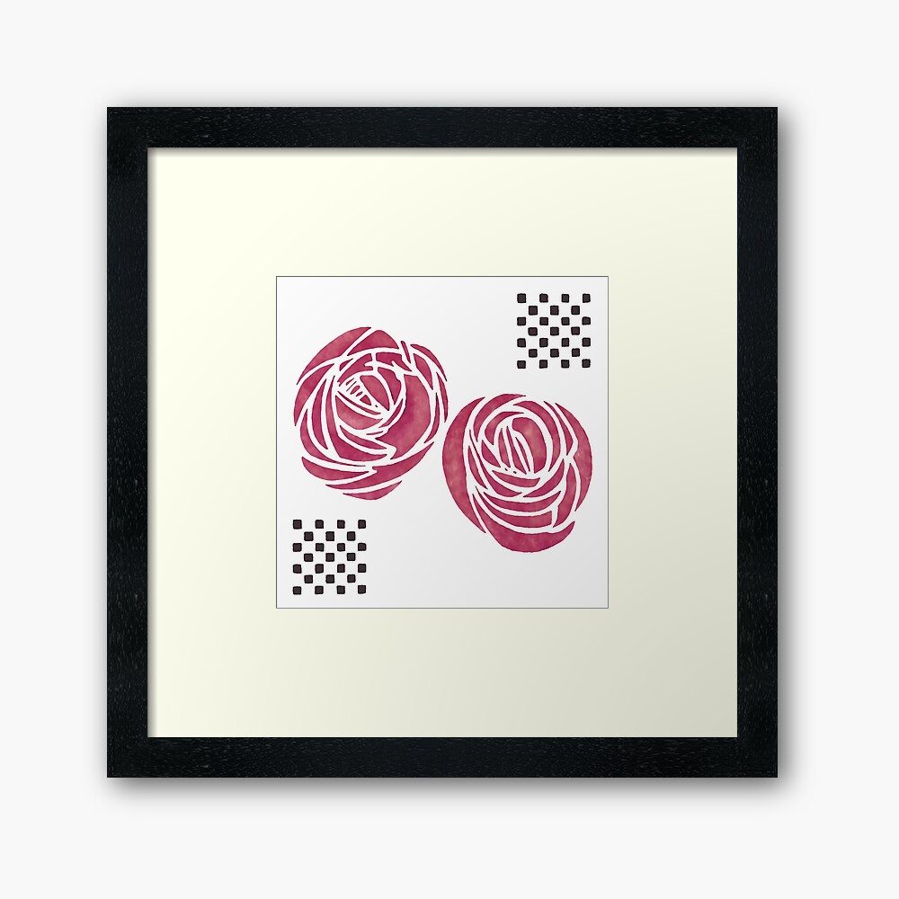 "Charles Rennie Mackintosh Roses 8." Framed Print by ALD1 Redbubble