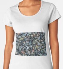Shoreline Pebbles Closeup Women's Premium T-Shirt