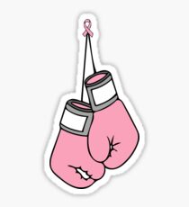 Pink Boxing Gloves Sticker