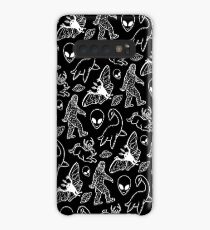 Cryptid Pattern (Black Background) Case/Skin for Samsung Galaxy