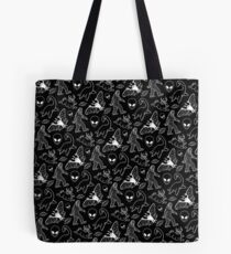 Cryptid-Muster (schwarzer Hintergrund) Tote Bag