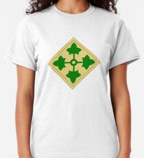 U.S. Army 4th Infantry Division Shoulder sleeve insignia (1918–2015) Classic T-Shirt