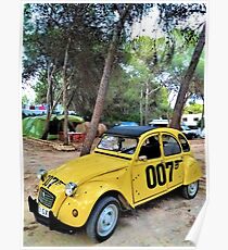 The yellow car Poster