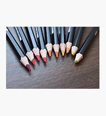 Ombre Colored Pencils Photographic Print