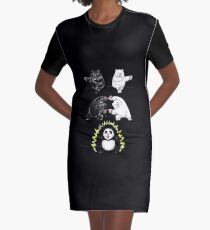 Panda Fusion Graphic T-Shirt Dress