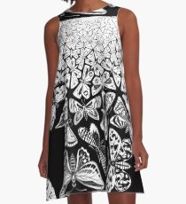Butterflies Tessellation 1950 - Maurits Cornelis Escher A-Line Dress