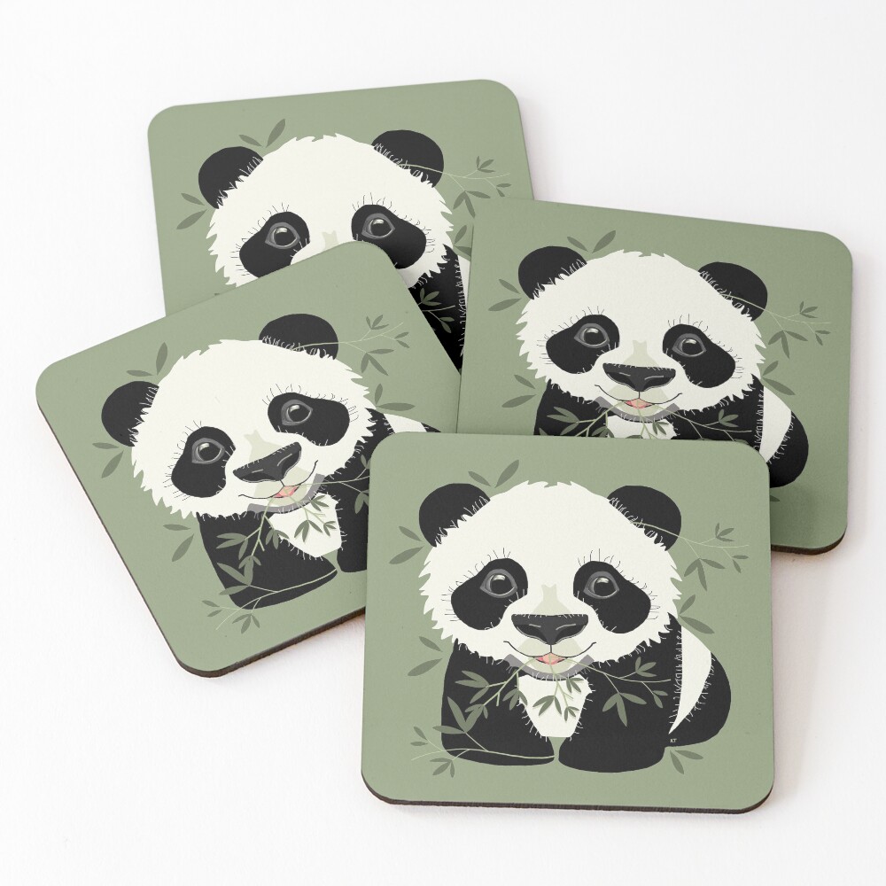 Panda Coasters (Set of 4)