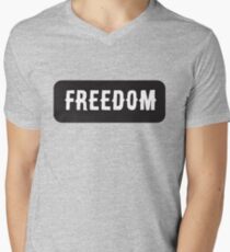 Freedom - Cool Motorcycle Or Funny Helmet Stickers And Bikers Gifts Men's V-Neck T-Shirt