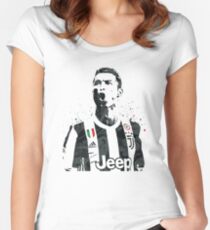 Cristiano Ronaldo Juventus Women's Fitted Scoop T-Shirt