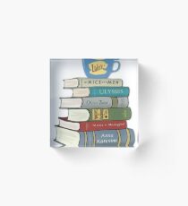 gilmore girls Rory's Books Acrylic Block