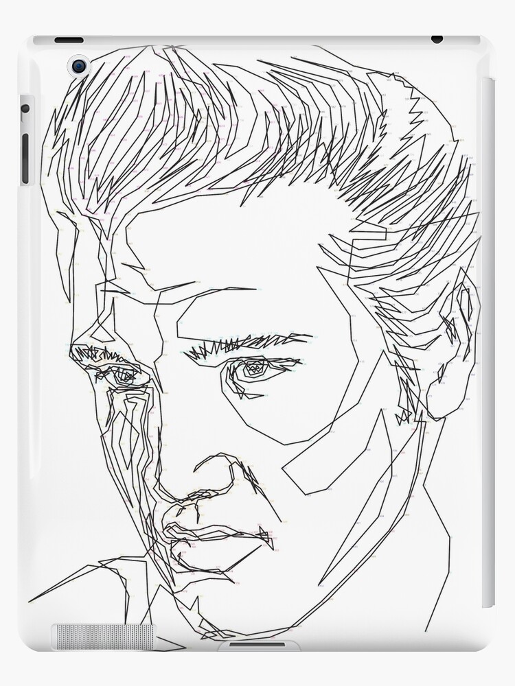 Elvis 1000 Dot To Dot Drawing Ipad Case Skin By Thomaspavitte