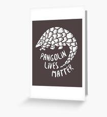Rette die Pangolins, Pangolin lebt von Bedeutung Grußkarte