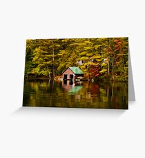 The Boat House-Lake Paradox Greeting Card