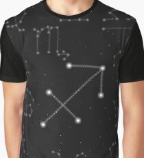 Saggitarius Sternzeichen Konstellation Design Grafik T-Shirt