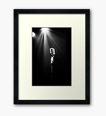 Classic Microphone Framed Print