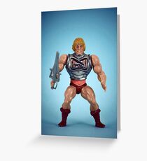 He-Man (battle damage) Greeting Card