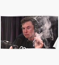 Elon Musk Blunt Meme Poster