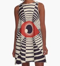 Das alles gaffende Auge A-Linien Kleid