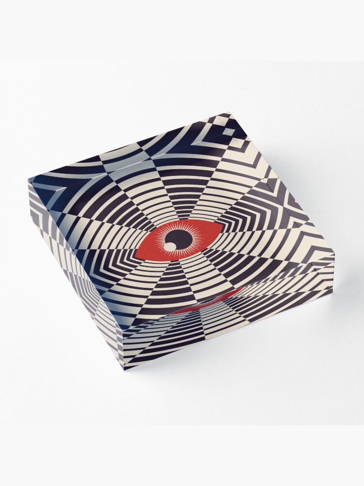 Alternate view of The All Gawking Eye Acrylic Block