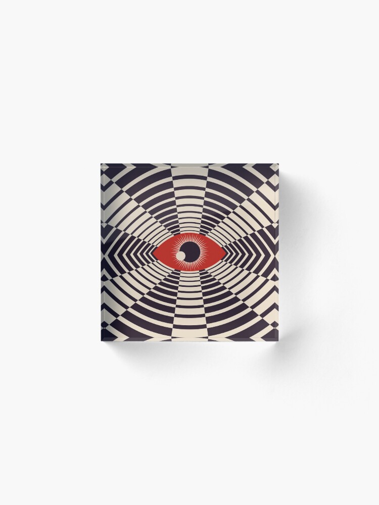 Alternate view of The All Gawking Eye Acrylic Block