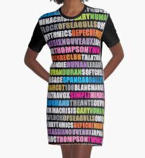 80s new wave music #black Graphic T-Shirt Dress