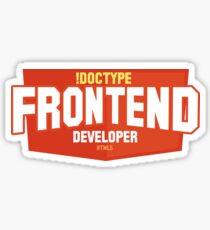 Front End Developer Sticker
