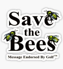 Save The Bees - GOLF Sticker