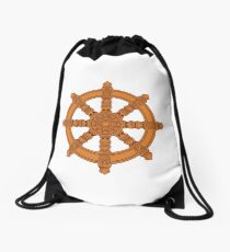 The Dharma Wheel Drawstring Bag