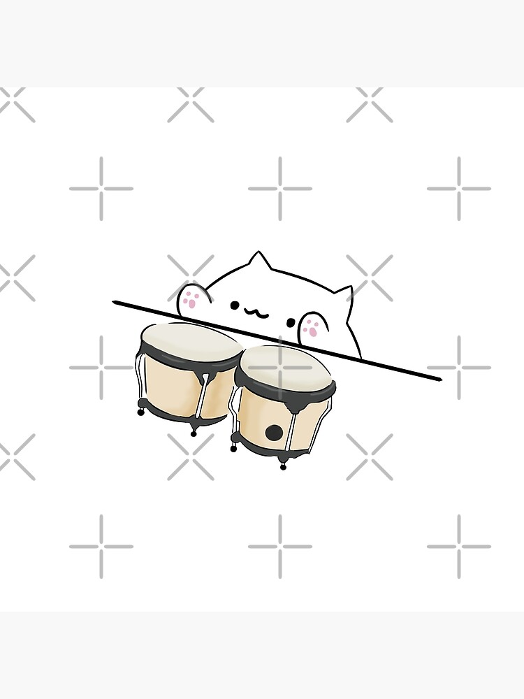 bongo cat pillow