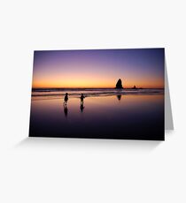 When the sun goes down the rock spirits play Greeting Card