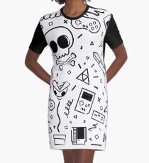 Lluksy Retro Gamer Graphic T-Shirt Dress