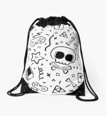 Lluksy Retro Gamer Drawstring Bag