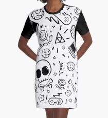 Lluksy Retro Gamer Graphic T-Shirt Dress