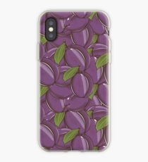 Vintage Fruits and Vegetables Pattern iPhone Case