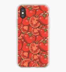 Vintage Fruits and Vegetables Pattern iPhone Case