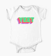 YEET! Meme Colorful Gradient Typography One Piece - Short Sleeve