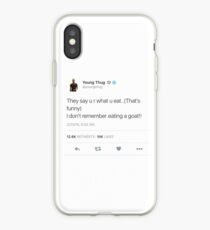 Vinilo o funda para iPhone Young Thug GOAT Tweet
