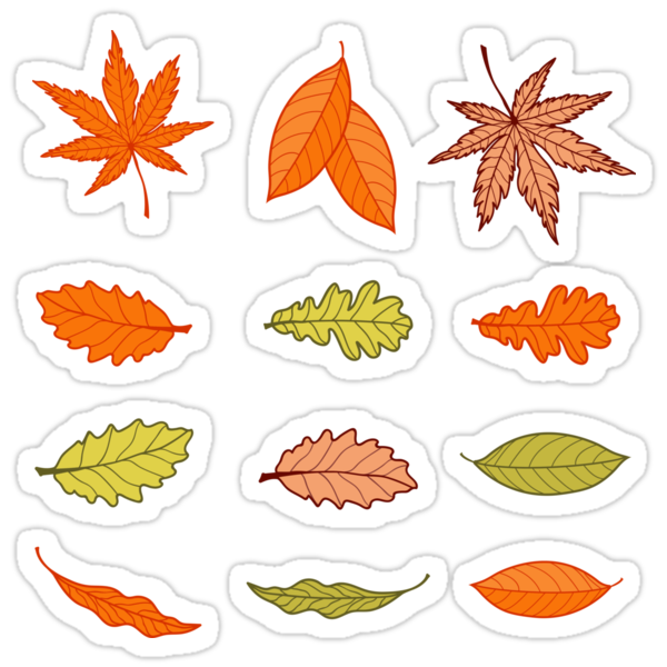 autumn leaves sticker stickers by eng sun redbubble