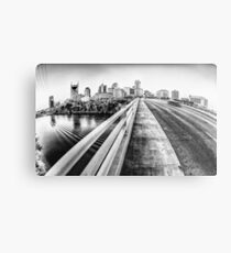 Road to Nashville in Black and White Metal Print