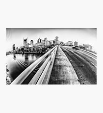 Road to Nashville in Black and White Photographic Print