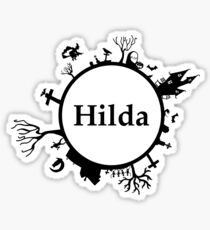Halloween name Hilda Sticker