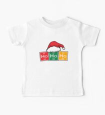 Ho Ho Ho Periodic Table Christmas Chemistry Santa T-shirt Baby Tee
