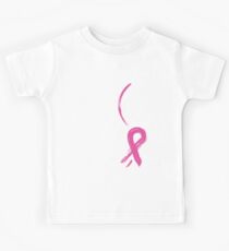 Breast Cancer Awareness Month USA American Flag T-shirt Kids Tee