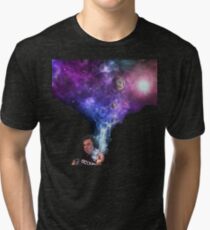 Elon Musk smoking outerspace weed Tri-blend T-Shirt