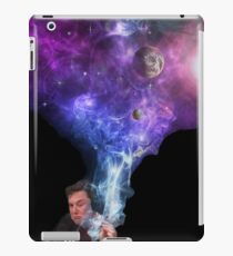 Elon Musk smoking outerspace weed iPad Case/Skin
