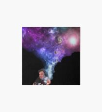 Elon Musk smoking outerspace weed Art Board